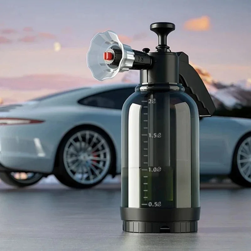 Pressurized Foam Sprayer 2L Hand Pump Car Wash with 2 Nozzles 5 Pressurized Foam Sprayer 2L Hand Pump Car Wash with 2 Nozzles - view 5