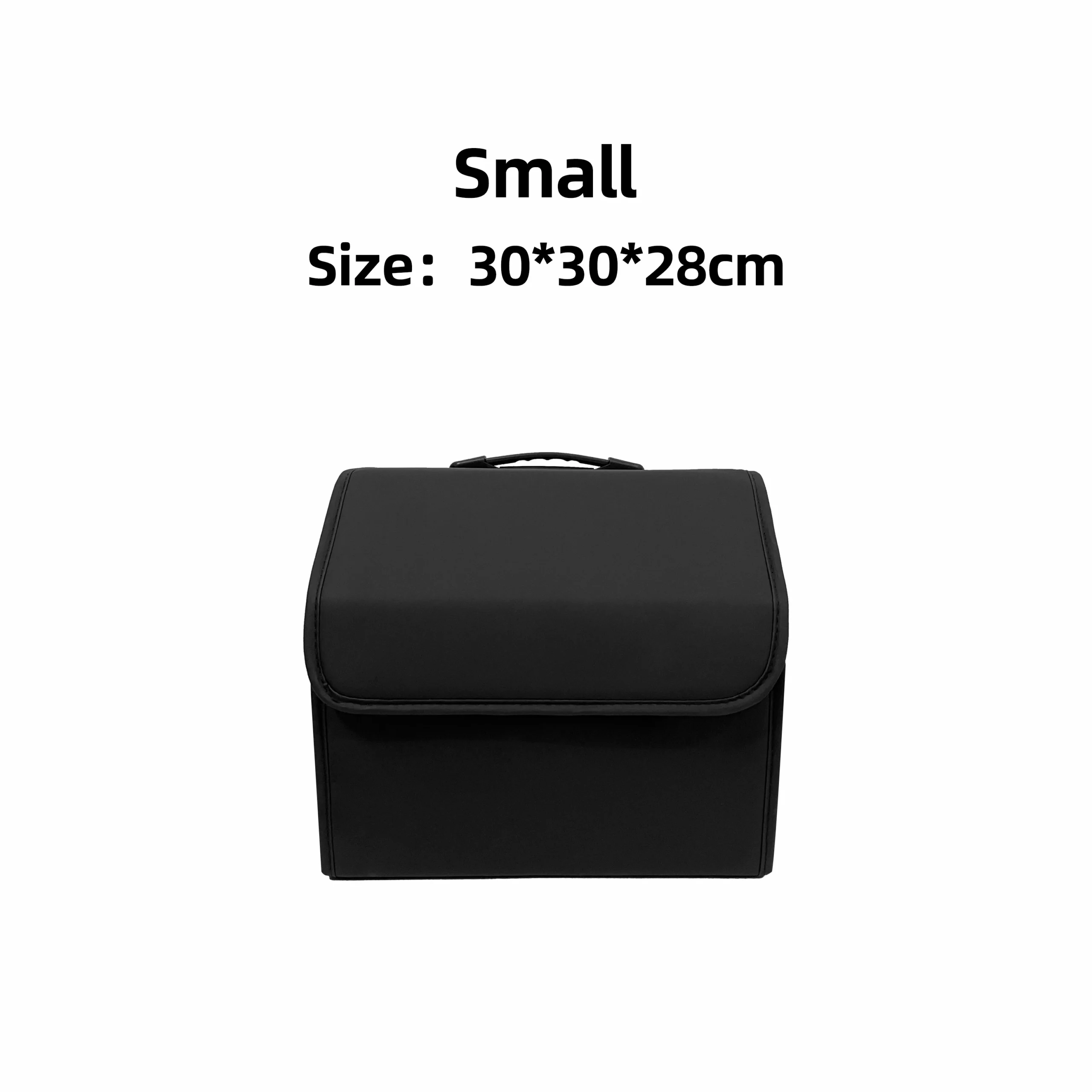 Leather Car Trunk Organizer, Collapsible PU Storage Box with Lid 9 Leather Car Trunk Organizer, Collapsible PU Storage Box with Lid - view 9