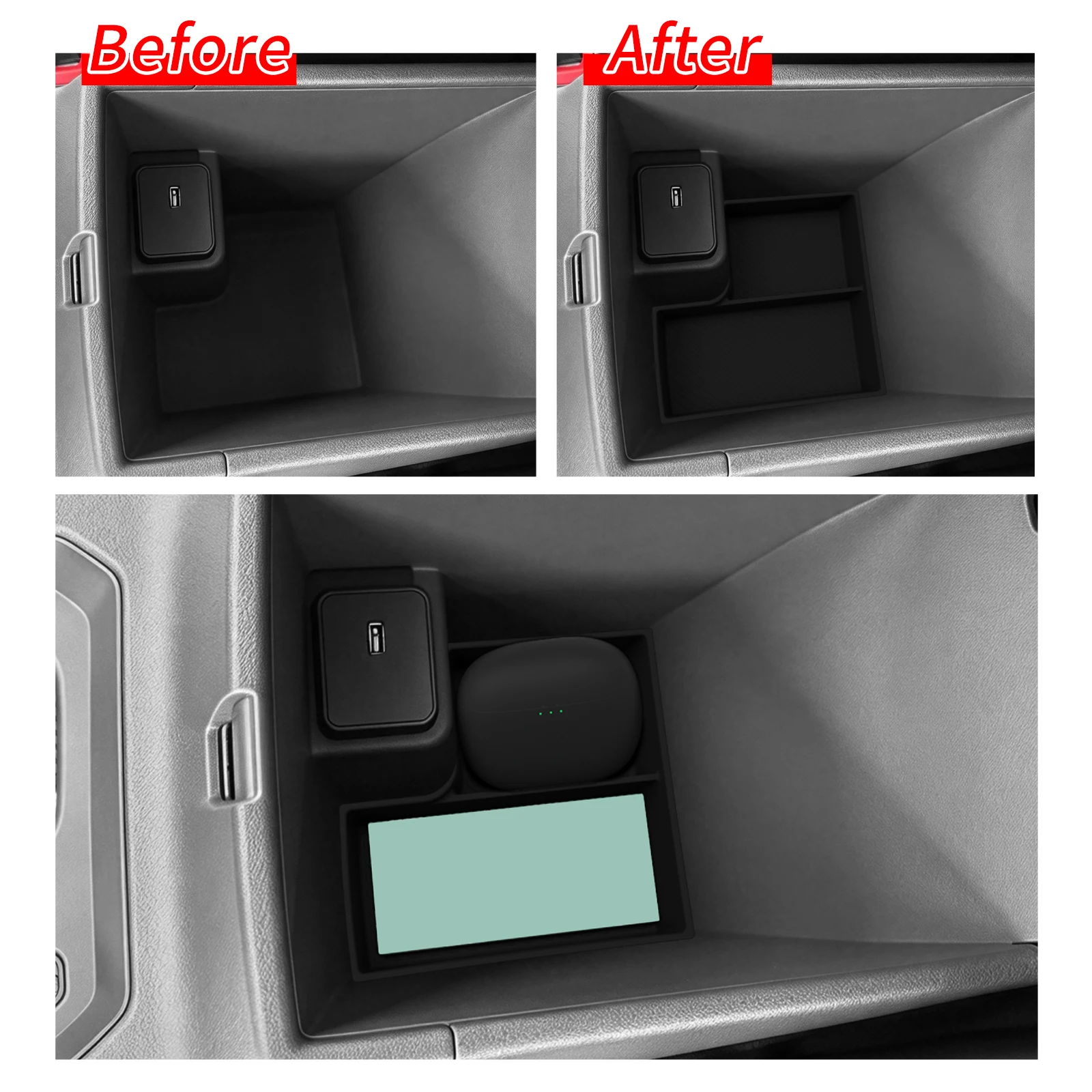 Silicone Armrest Lower Tray for US Version Kia Seltos 2027 Plus 4 Silicone Armrest Lower Tray for US Version Kia Seltos 2027 Plus - view 4