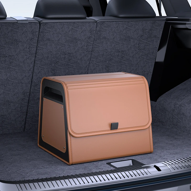 Magnetic Lid Trunk Organizer PU Leather with ABS Frame 14 Magnetic Lid Trunk Organizer PU Leather with ABS Frame - view 14