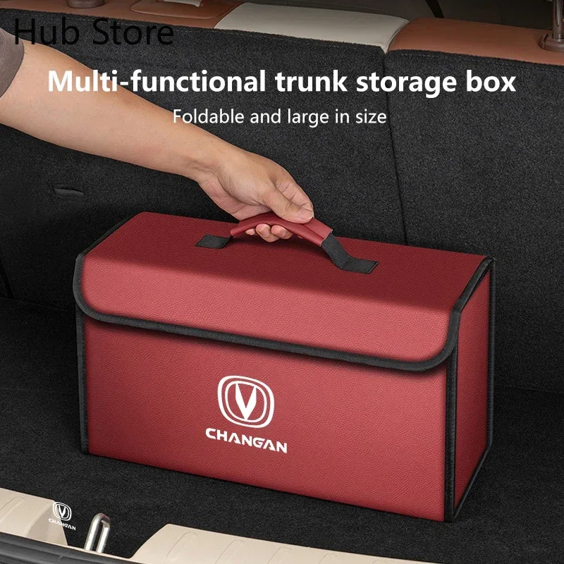Foldable Leather Storage Box for Changan CS75 Plus and More 4 Foldable Leather Storage Box for Changan CS75 Plus and More - view 4