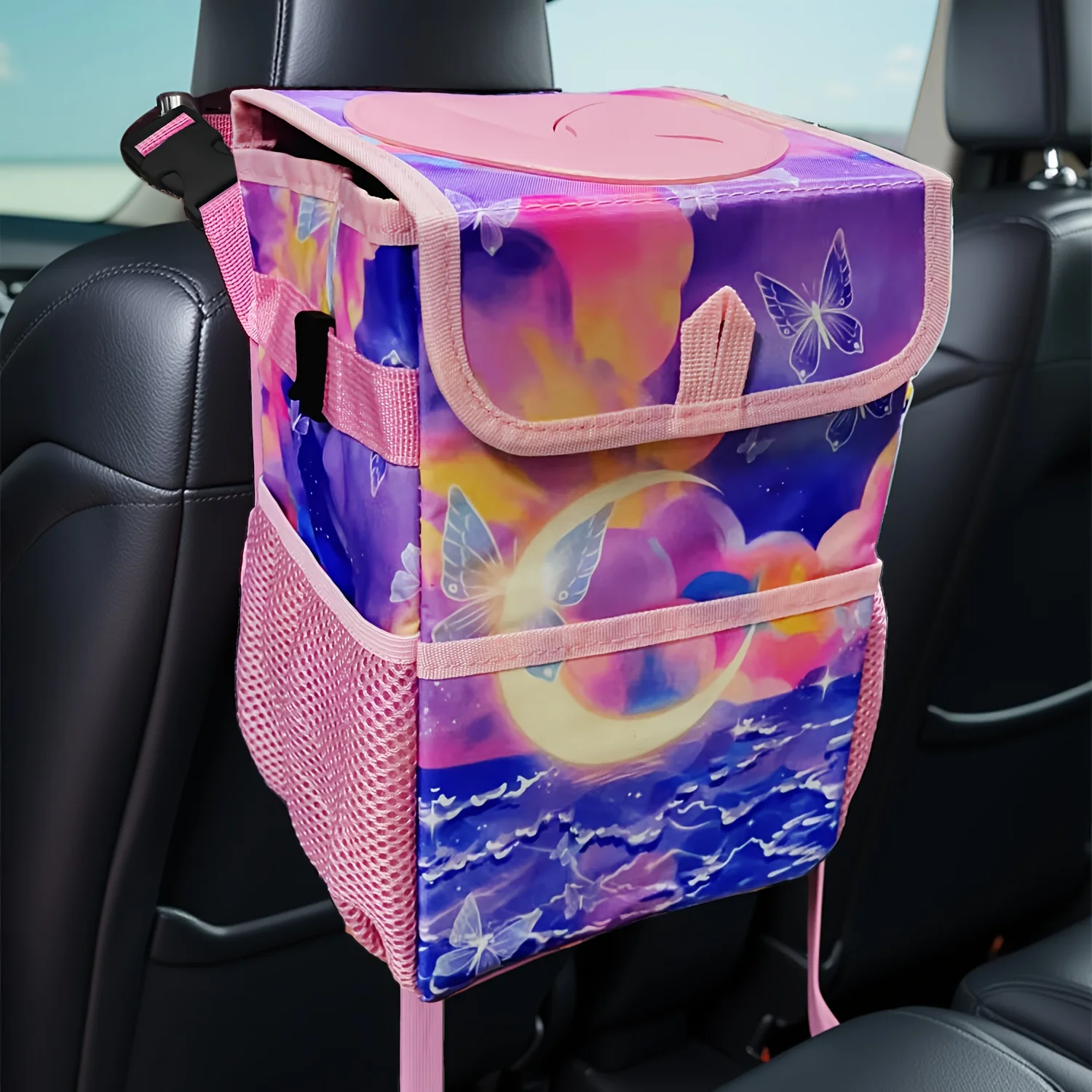 Lidded Car Trash Can 3 in 1 Leakproof Storage Bag for Cars 11 Lidded Car Trash Can 3 in 1 Leakproof Storage Bag for Cars - view 11