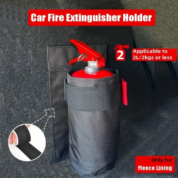 Oxford fabric car organizer in the trunk holding snacks, bottles and camping gear