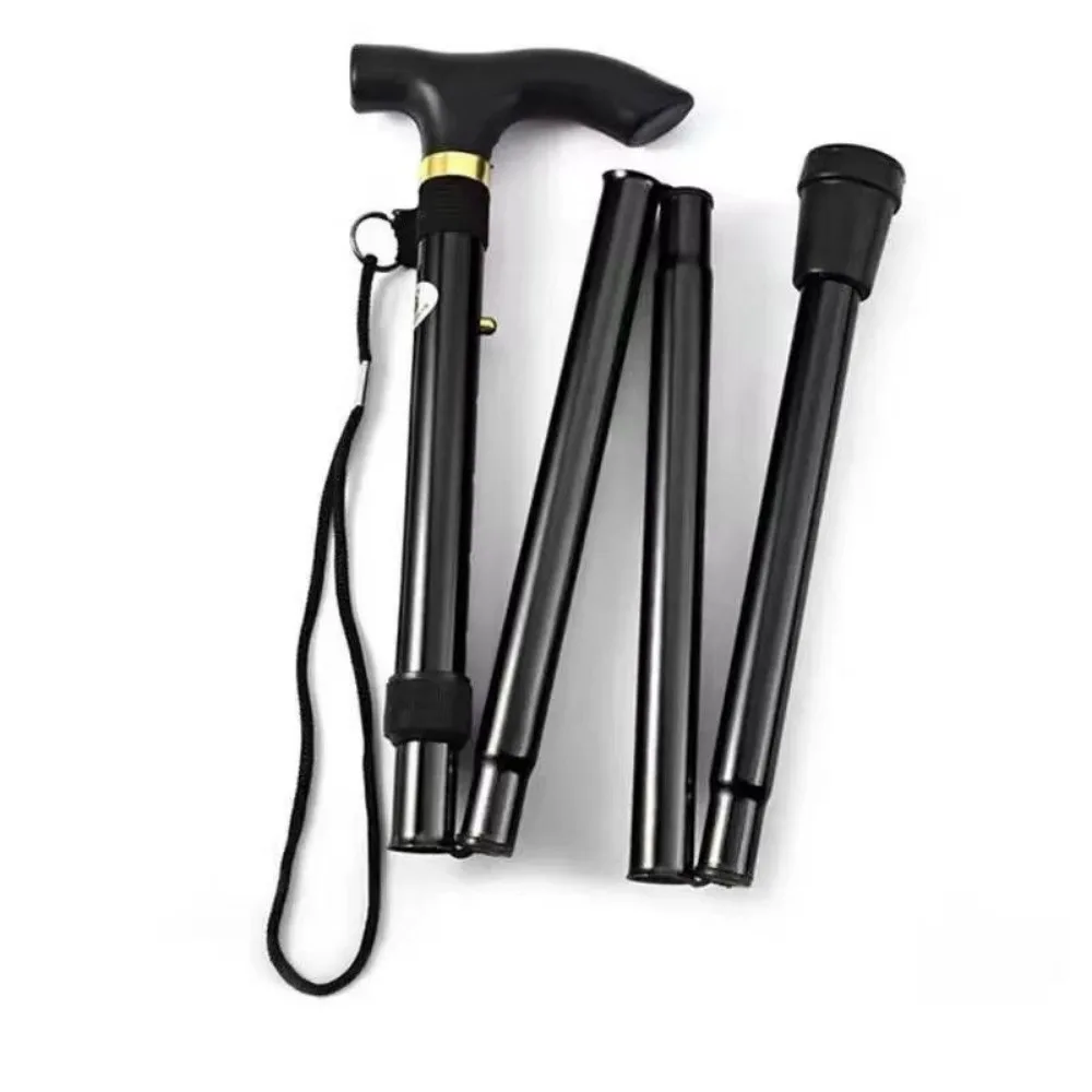 Foldable Aluminum Hiking Stick with T Handle and Wrist Strap 3 Foldable Aluminum Hiking Stick with T Handle and Wrist Strap - view 3