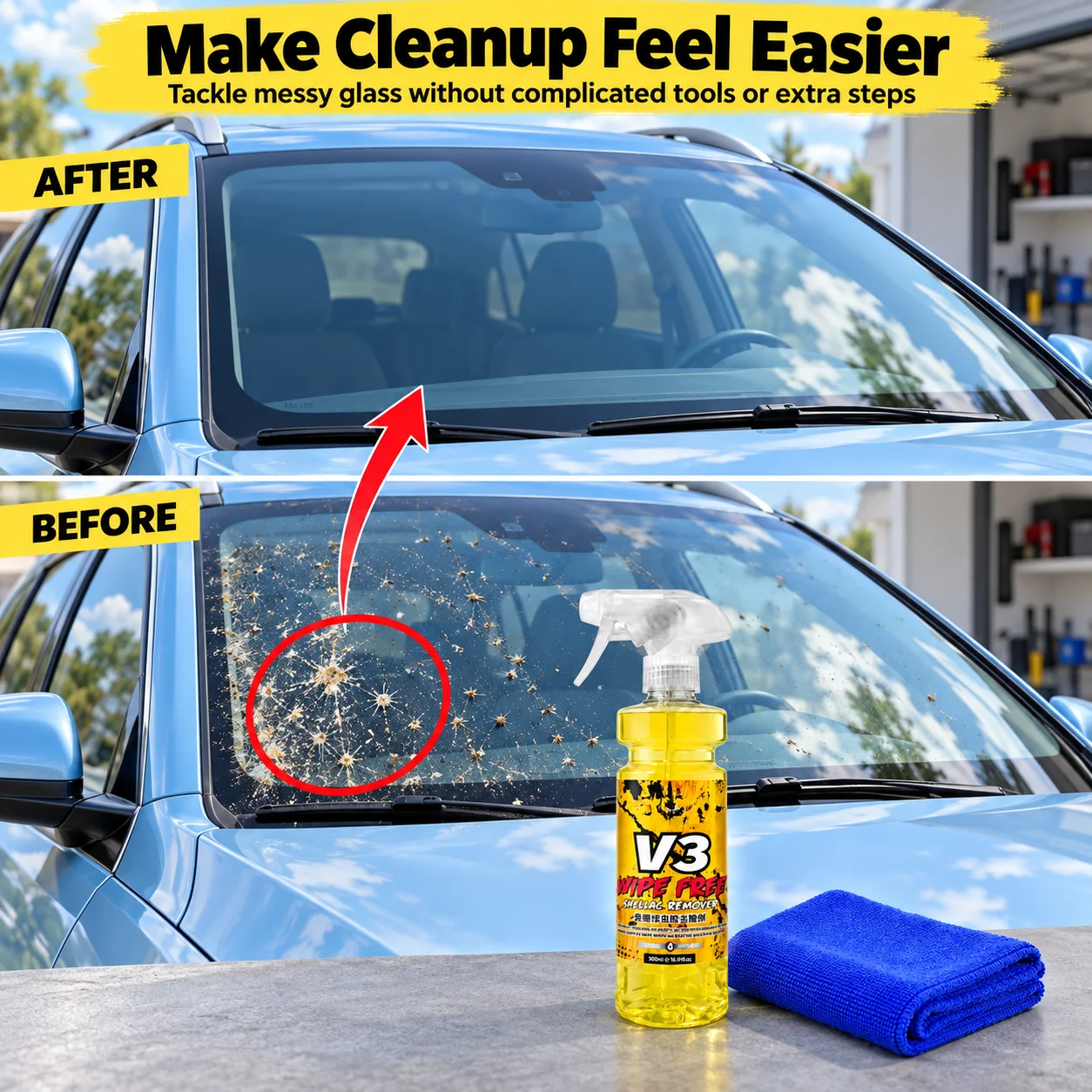Insect Residue Remover Spray 300 ml for Bird Droppings and Sap 3 Insect Residue Remover Spray 300 ml for Bird Droppings and Sap - view 3