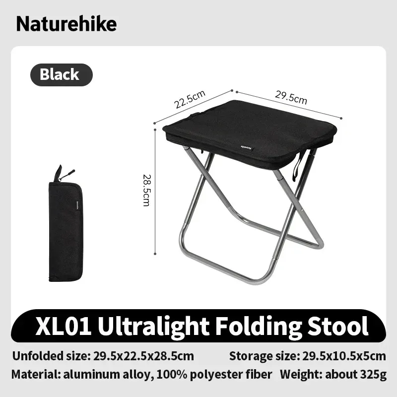 Padded Folding Camp Stool with Aluminum Frame by Naturehike 7 Padded Folding Camp Stool with Aluminum Frame by Naturehike - view 7