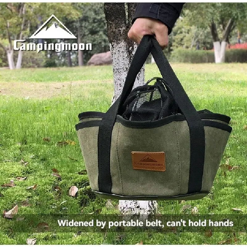 Dutch Oven Storage Bag Thick Canvas Tote 33cm Campingmoon 5 Dutch Oven Storage Bag Thick Canvas Tote 33cm Campingmoon - view 5