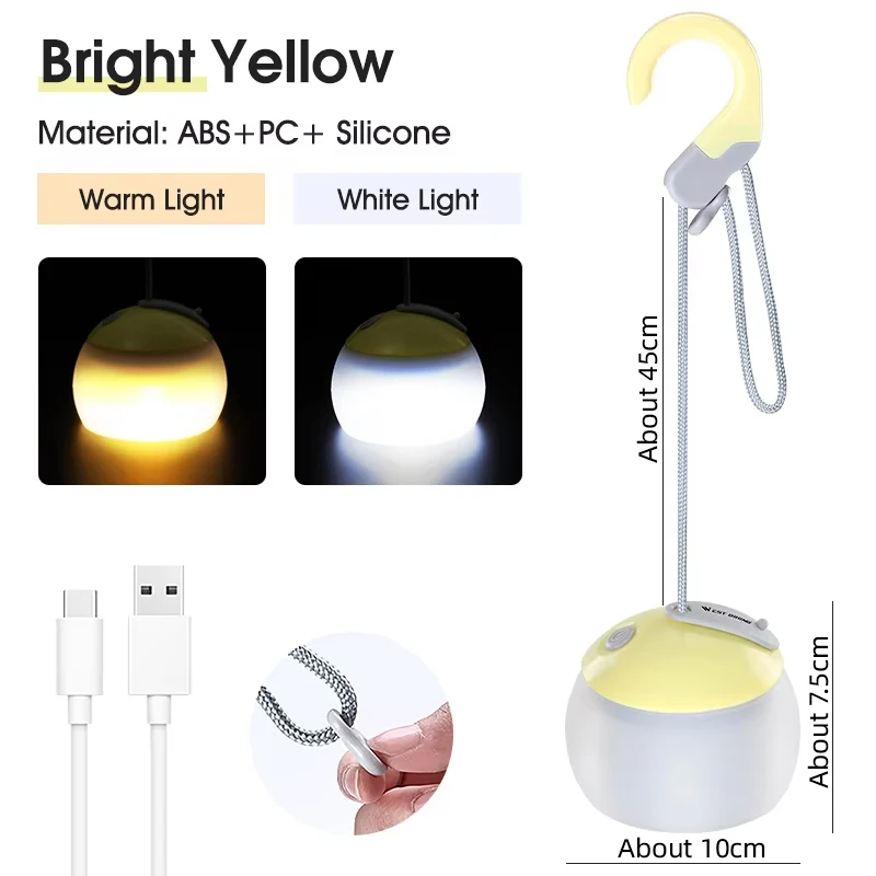 Hanging Tent Light USB Rechargeable LED Camping Lantern 10 Hanging Tent Light USB Rechargeable LED Camping Lantern - view 10