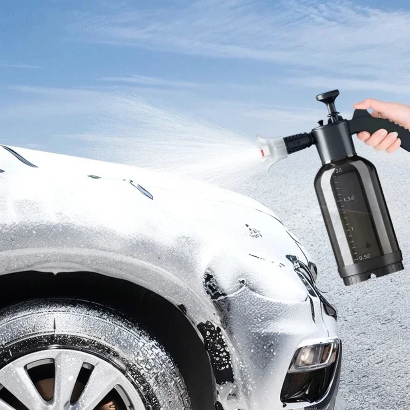 Pressurized Foam Sprayer 2L Hand Pump Car Wash with 2 Nozzles 6 Pressurized Foam Sprayer 2L Hand Pump Car Wash with 2 Nozzles - view 6
