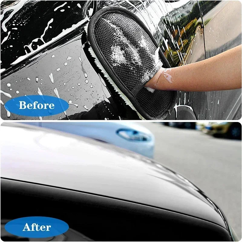 Microfiber Car Wash Mitt Soft Fleece Glove in 1 to 10 Packs 3 Microfiber Car Wash Mitt Soft Fleece Glove in 1 to 10 Packs - view 3
