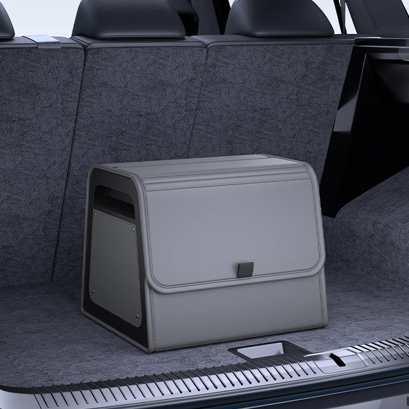 Magnetic Lid Trunk Organizer PU Leather with ABS Frame 7 Magnetic Lid Trunk Organizer PU Leather with ABS Frame - view 7