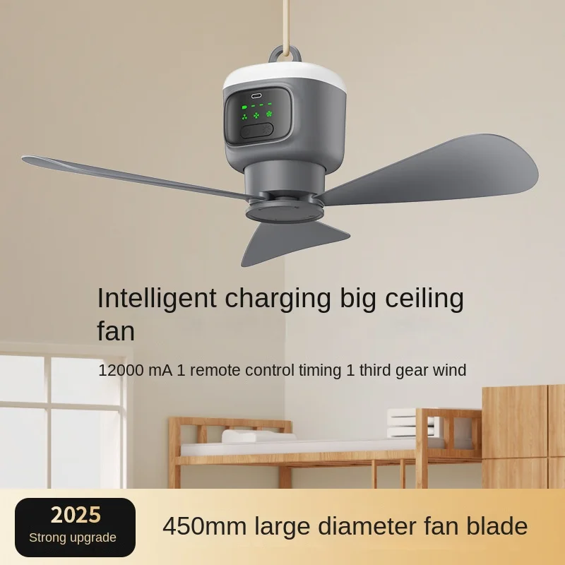 USB Ceiling Fan with Remote, Light and Rechargeable Battery 4 USB Ceiling Fan with Remote, Light and Rechargeable Battery - view 4