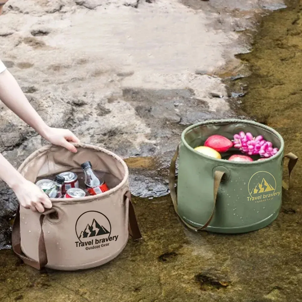 Collapsible Water Bucket 10L or 20L with Reinforced Handles 4 Collapsible Water Bucket 10L or 20L with Reinforced Handles - view 4