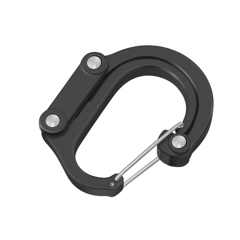 Rotating Gear Clip Hook 360 Degree Hybrid Carabiner in Iron 7 Rotating Gear Clip Hook 360 Degree Hybrid Carabiner in Iron - view 7