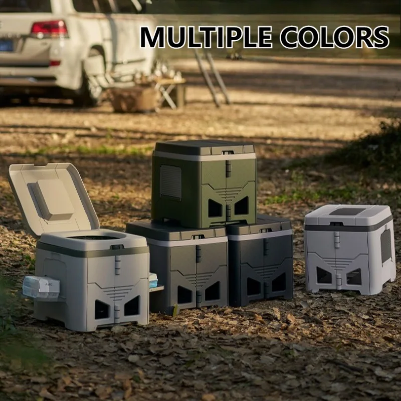 Odor Resistant Folding Toilet with Side Shelf and Waste Bags 6 Odor Resistant Folding Toilet with Side Shelf and Waste Bags - view 6