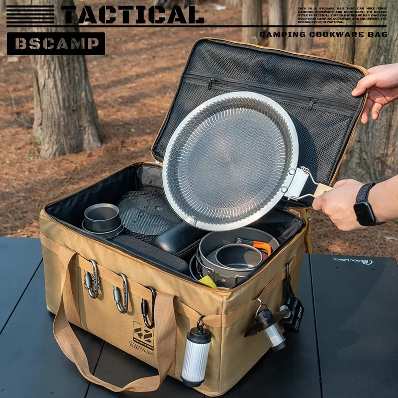Camping Cookware Storage Bag, 30L to 56L with MOLLE Webbing 4 Camping Cookware Storage Bag, 30L to 56L with MOLLE Webbing - view 4
