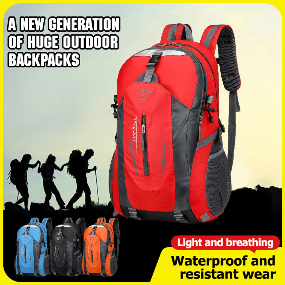 Ripstop Hiking Backpack 40L Lightweight Water Resistant Daypack 6 Ripstop Hiking Backpack 40L Lightweight Water Resistant Daypack - view 6