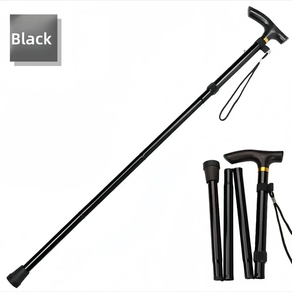 Foldable Aluminum Hiking Stick with T Handle and Wrist Strap 7 Foldable Aluminum Hiking Stick with T Handle and Wrist Strap - view 7