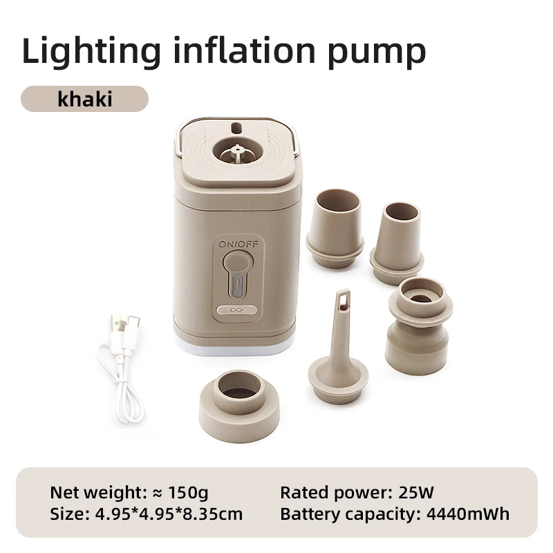 Mini Inflator with Light 3 in 1 Inflate Deflate with Travel Lock 7 Mini Inflator with Light 3 in 1 Inflate Deflate with Travel Lock - view 7