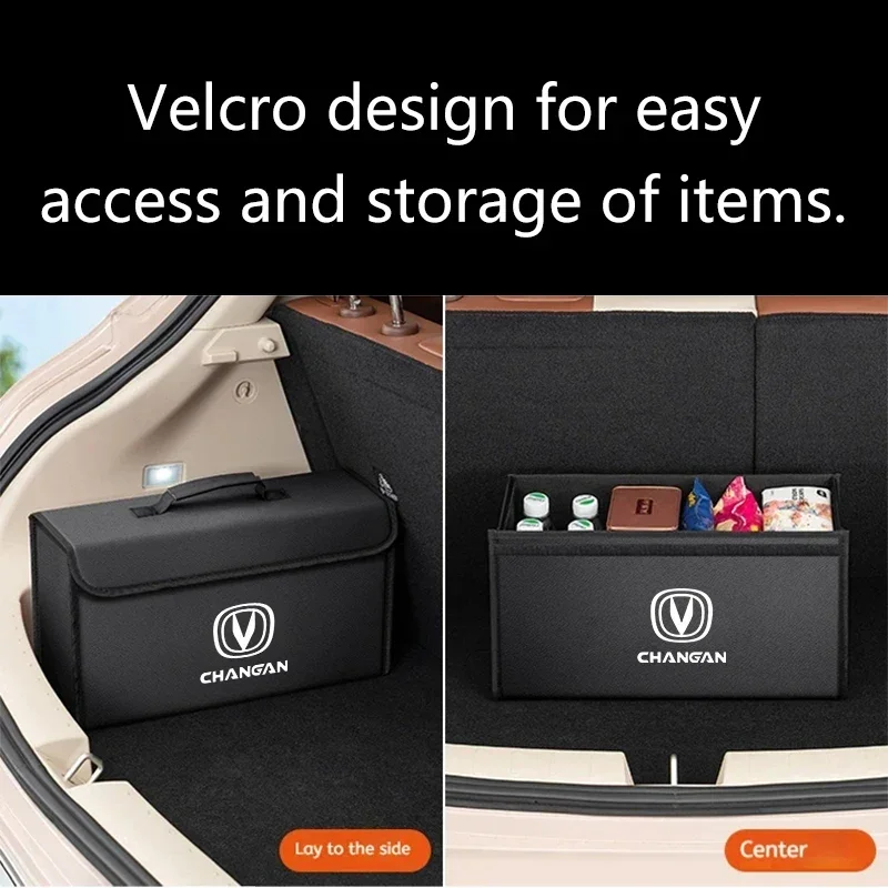 Foldable Leather Storage Box for Changan CS75 Plus and More 6 Foldable Leather Storage Box for Changan CS75 Plus and More - view 6