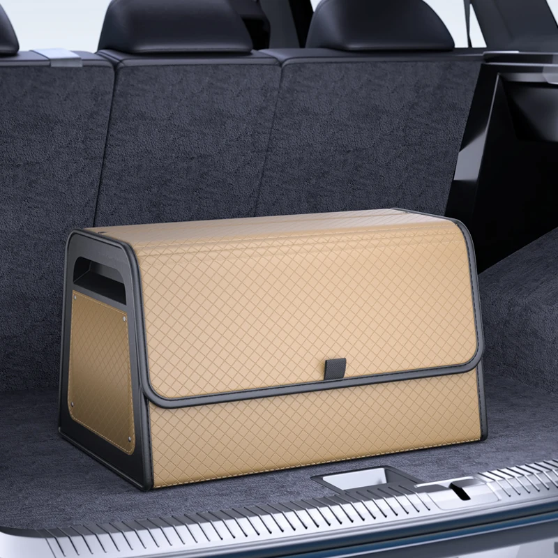 Magnetic Lid Trunk Organizer PU Leather with ABS Frame 12 Magnetic Lid Trunk Organizer PU Leather with ABS Frame - view 12