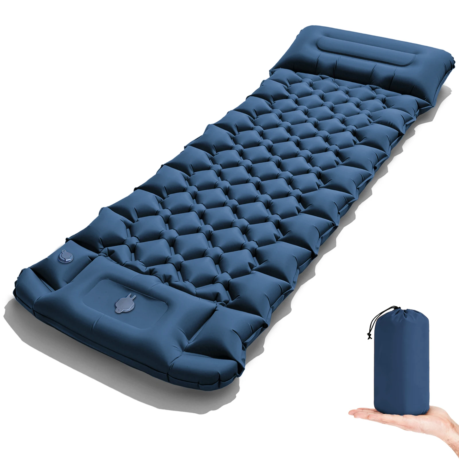 Thick Inflatable Camping Mattress with Pillow and Foot Pump 9 Thick Inflatable Camping Mattress with Pillow and Foot Pump - view 9
