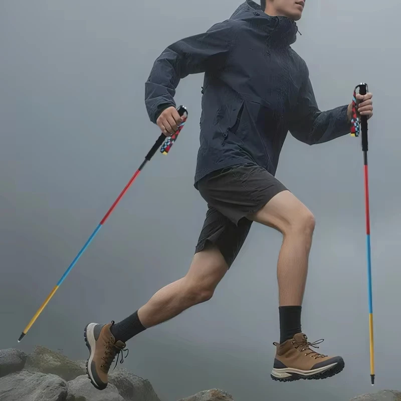 Aluminum Trail Running Poles 7075 Folding Ultralight 2 Pack 3 Aluminum Trail Running Poles 7075 Folding Ultralight 2 Pack - view 3