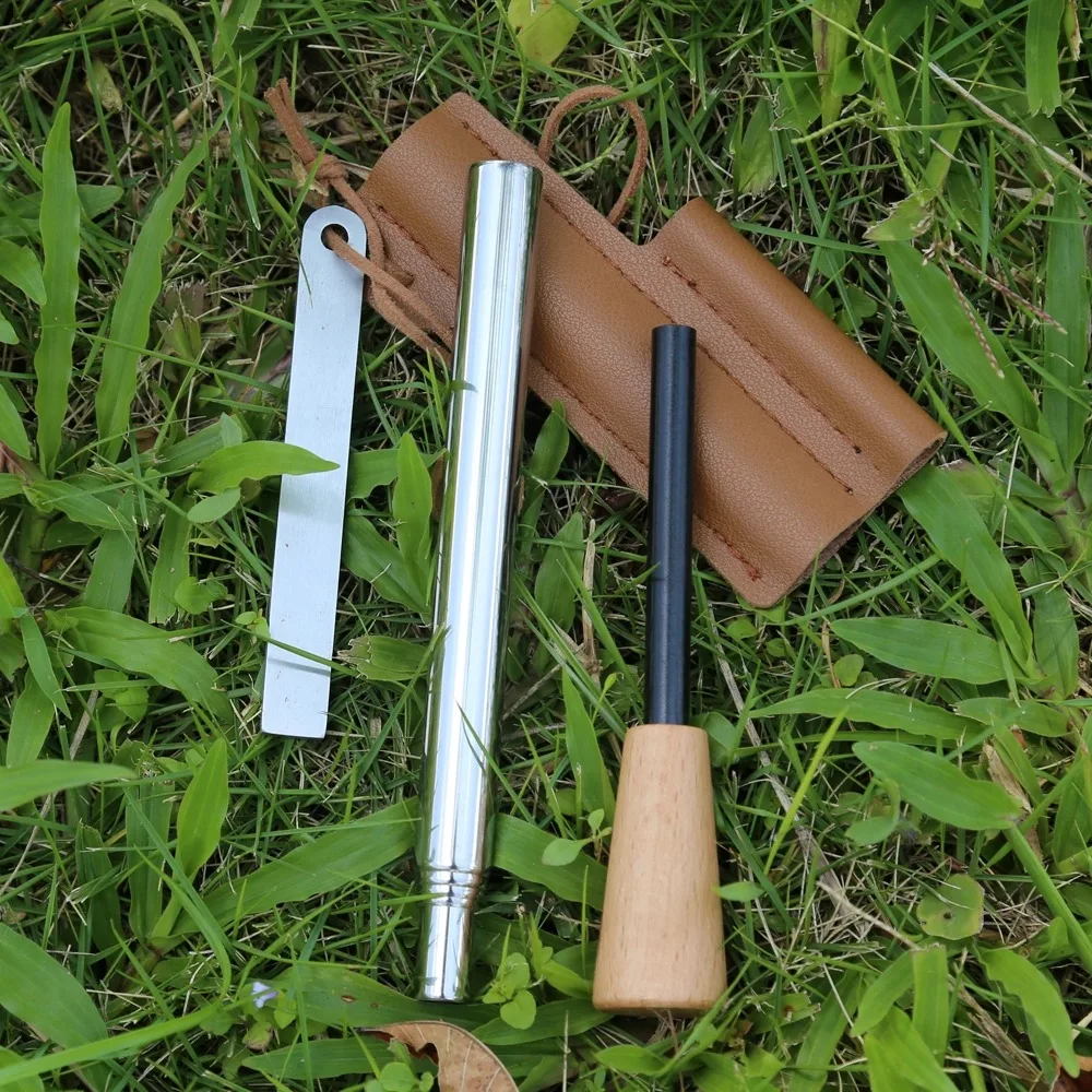 Magnesium Fire Starter Kit 4 Piece Iron Rod with Steel Striker 4 Magnesium Fire Starter Kit 4 Piece Iron Rod with Steel Striker - view 4