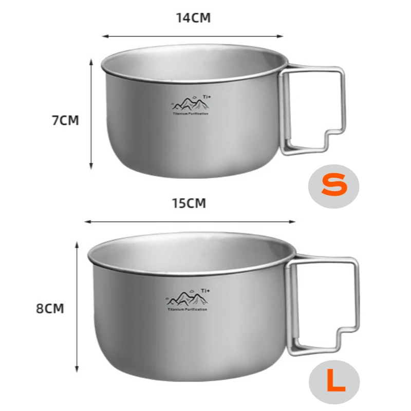 Titanium Bail Handle Pot 1.2L or 1.4L for Backpacking 6 Titanium Bail Handle Pot 1.2L or 1.4L for Backpacking - view 6