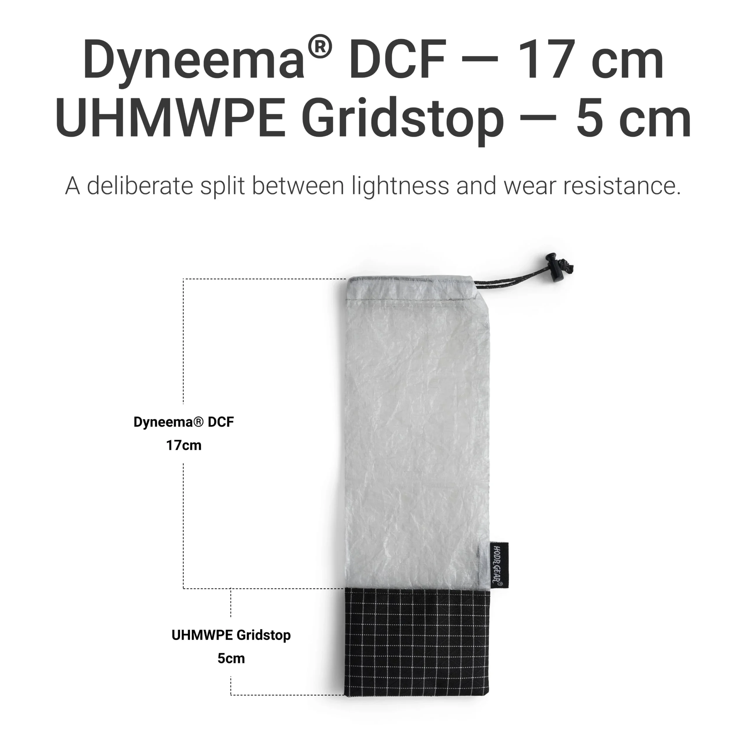Dyneema Stake Pouch Ultralight 4.3g Tent Peg Bag by HODRGEAR 2 Dyneema Stake Pouch Ultralight 4.3g Tent Peg Bag by HODRGEAR - view 2
