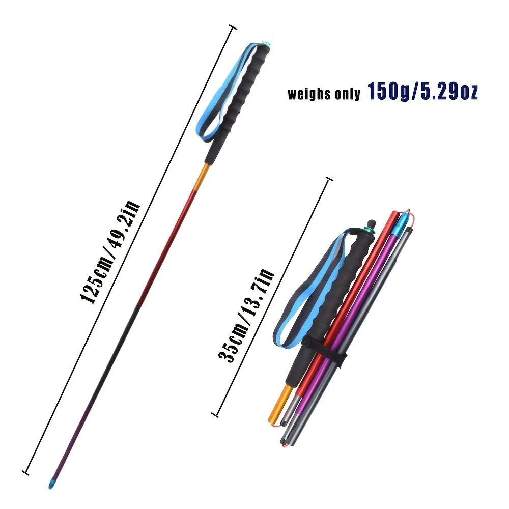 7075 Aluminum Trekking Poles Folding Quick Lock 120cm 3 7075 Aluminum Trekking Poles Folding Quick Lock 120cm - view 3