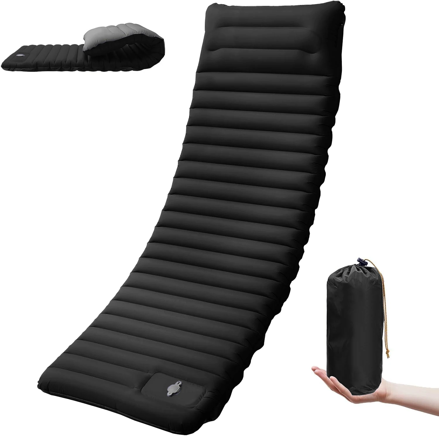 Thick Self Inflating Pad 4 Inch with Built-In Pump, Spliceable 7 Thick Self Inflating Pad 4 Inch with Built-In Pump, Spliceable - view 7