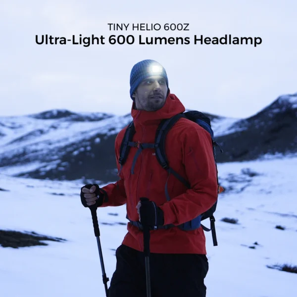 Replaceable battery headlamp with compact LED housing and adjustable head strap