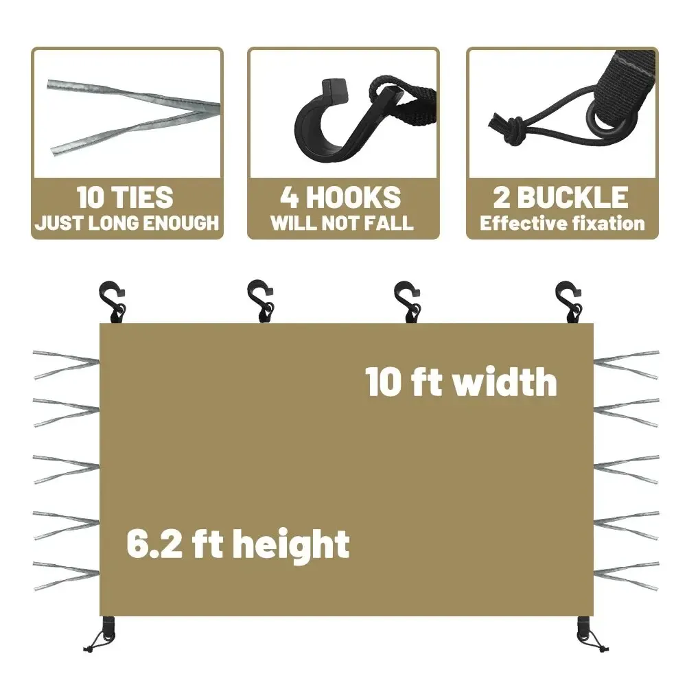 Pop Up Canopy Sidewall for 10x10 ft Straight Leg Gazebos, Oxford 3 Pop Up Canopy Sidewall for 10x10 ft Straight Leg Gazebos, Oxford - view 3