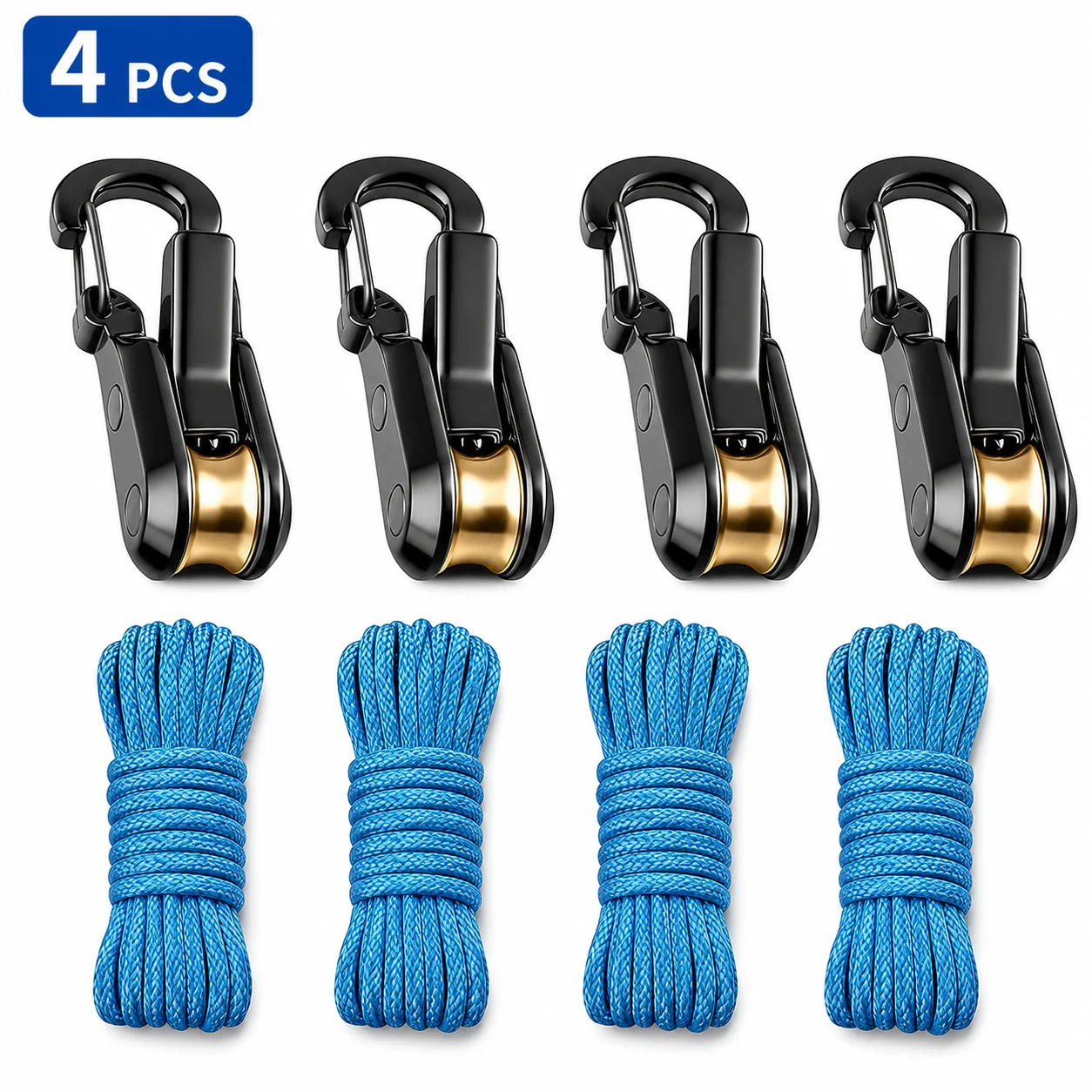 Retractable Rope Tightener Roller Tensioner, Heavy Duty 6 Pack 12 Retractable Rope Tightener Roller Tensioner, Heavy Duty 6 Pack - view 12