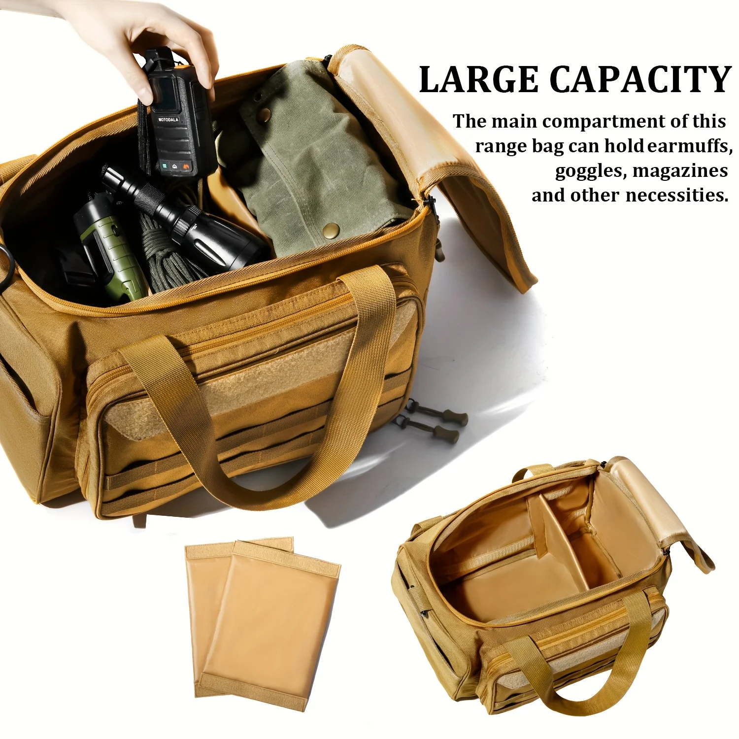 Tactical Organizer Handbag with Compartments and Adjustable Strap 3 Tactical Organizer Handbag with Compartments and Adjustable Strap - view 3
