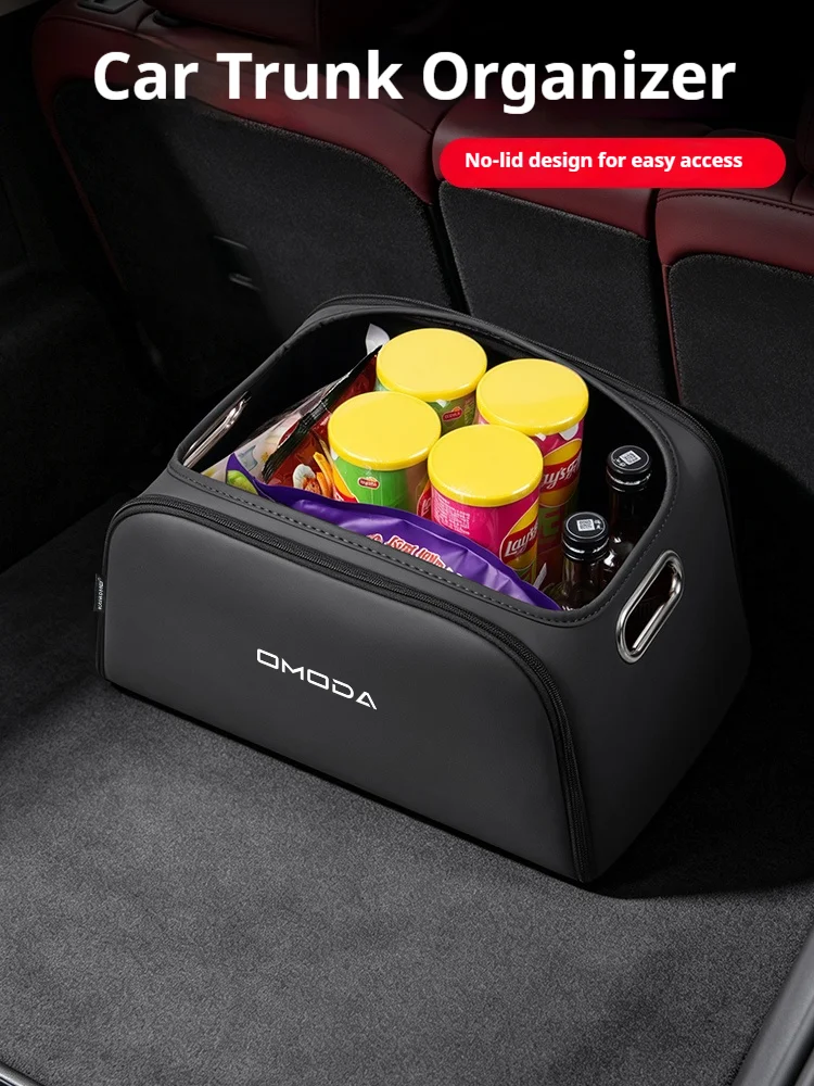 Leather Trunk Toolbox Storage Bag for Chery Omoda 5 C5 E5 and O5 3 Leather Trunk Toolbox Storage Bag for Chery Omoda 5 C5 E5 and O5 - view 3
