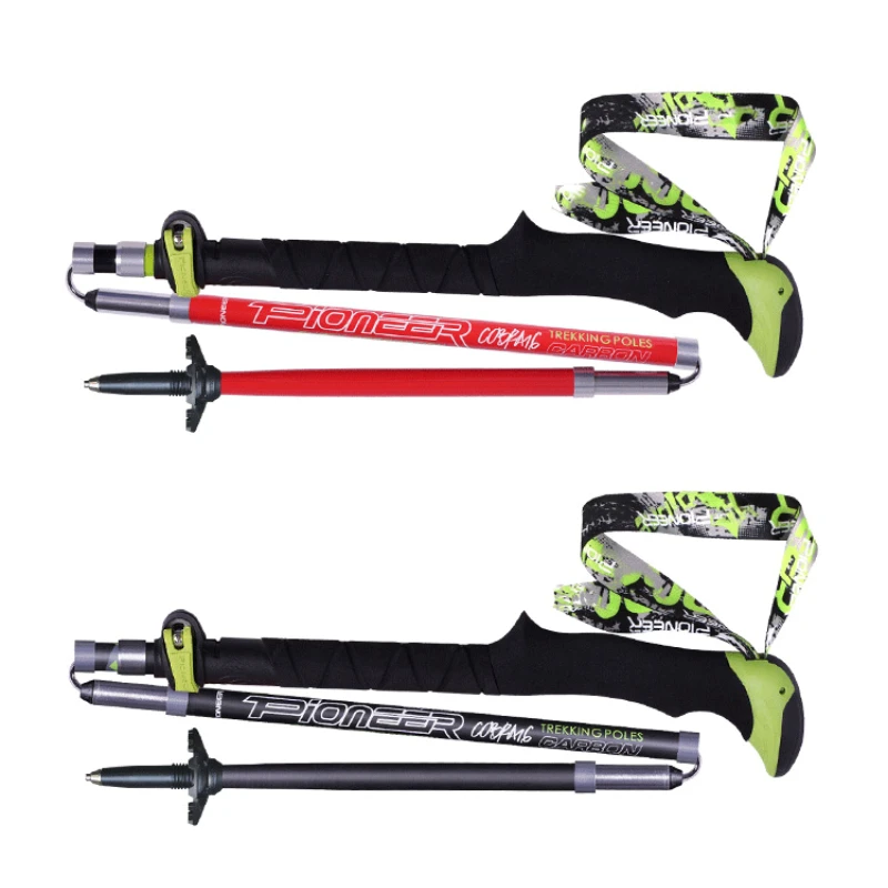 Carbon T Handle Pole Folding Quick Lock 115-135cm 3 Carbon T Handle Pole Folding Quick Lock 115-135cm - view 3
