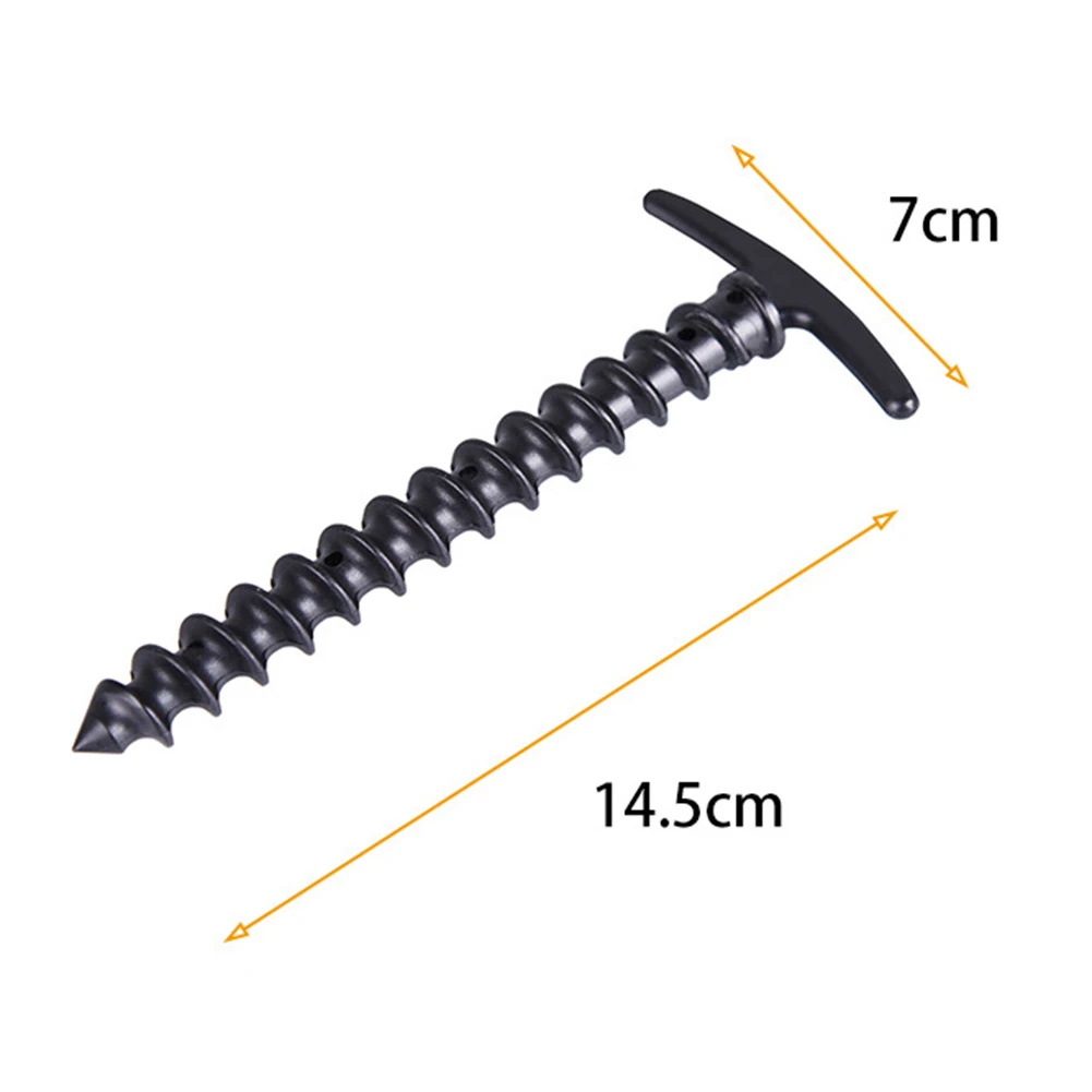 Plastic Screw Tent Pegs Ground Anchor Stakes for Canopy Tents 6 Plastic Screw Tent Pegs Ground Anchor Stakes for Canopy Tents - view 6