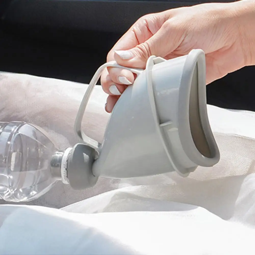Male Urinal Funnel Portable Car Camping Pee Funnel in Gray 4 Male Urinal Funnel Portable Car Camping Pee Funnel in Gray - view 4
