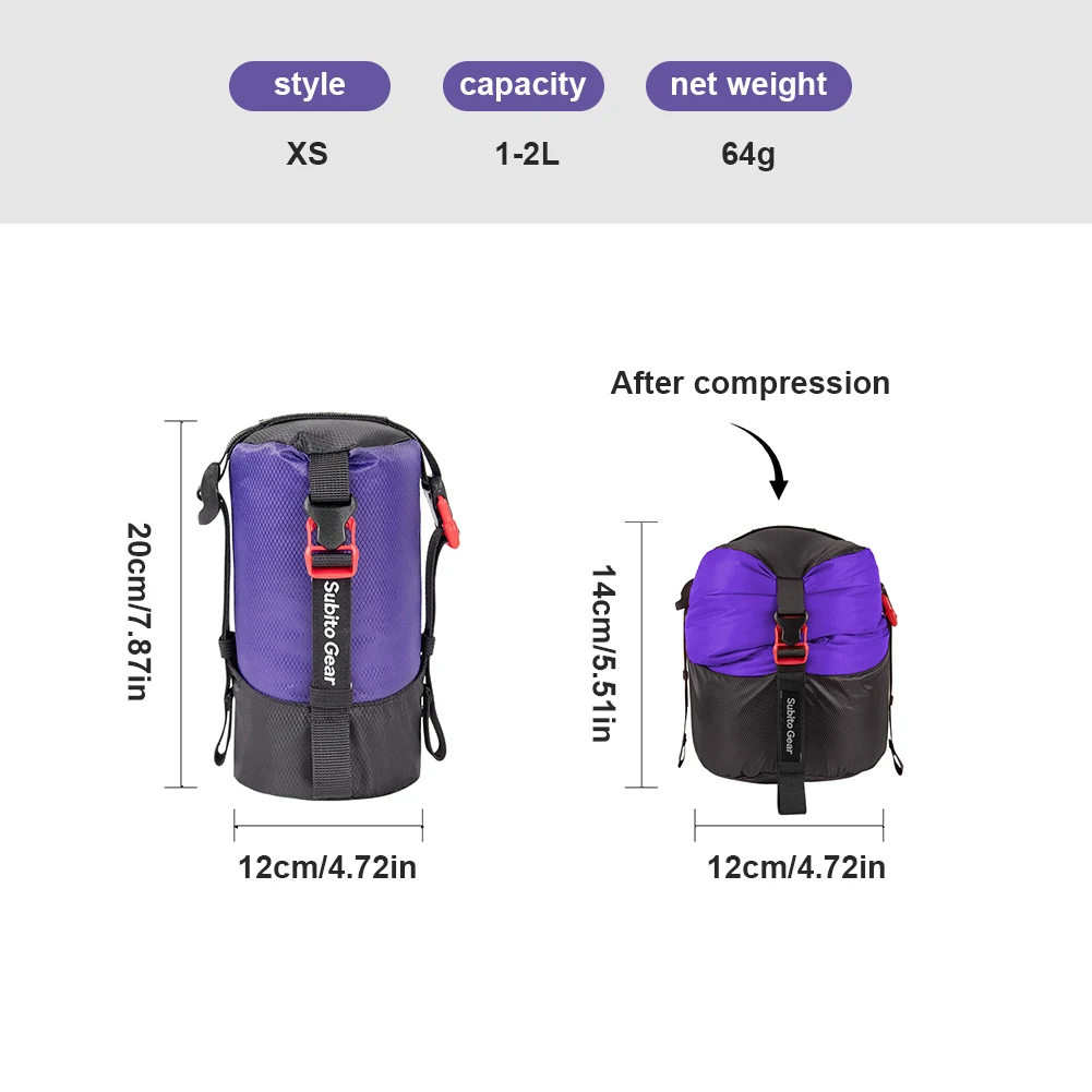 Sleeping Bag Compression Sack, Ultralight Stuff Bag 1 to 25 L 8 Sleeping Bag Compression Sack, Ultralight Stuff Bag 1 to 25 L - view 8