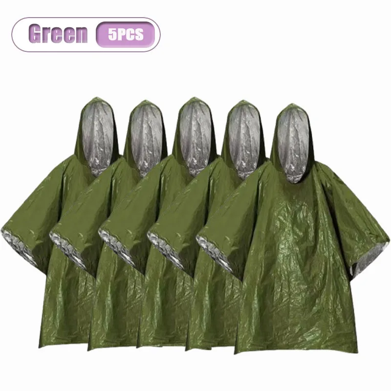 Emergency Insulation Poncho with Whistle and Drawstring Bag 11 Emergency Insulation Poncho with Whistle and Drawstring Bag - view 11