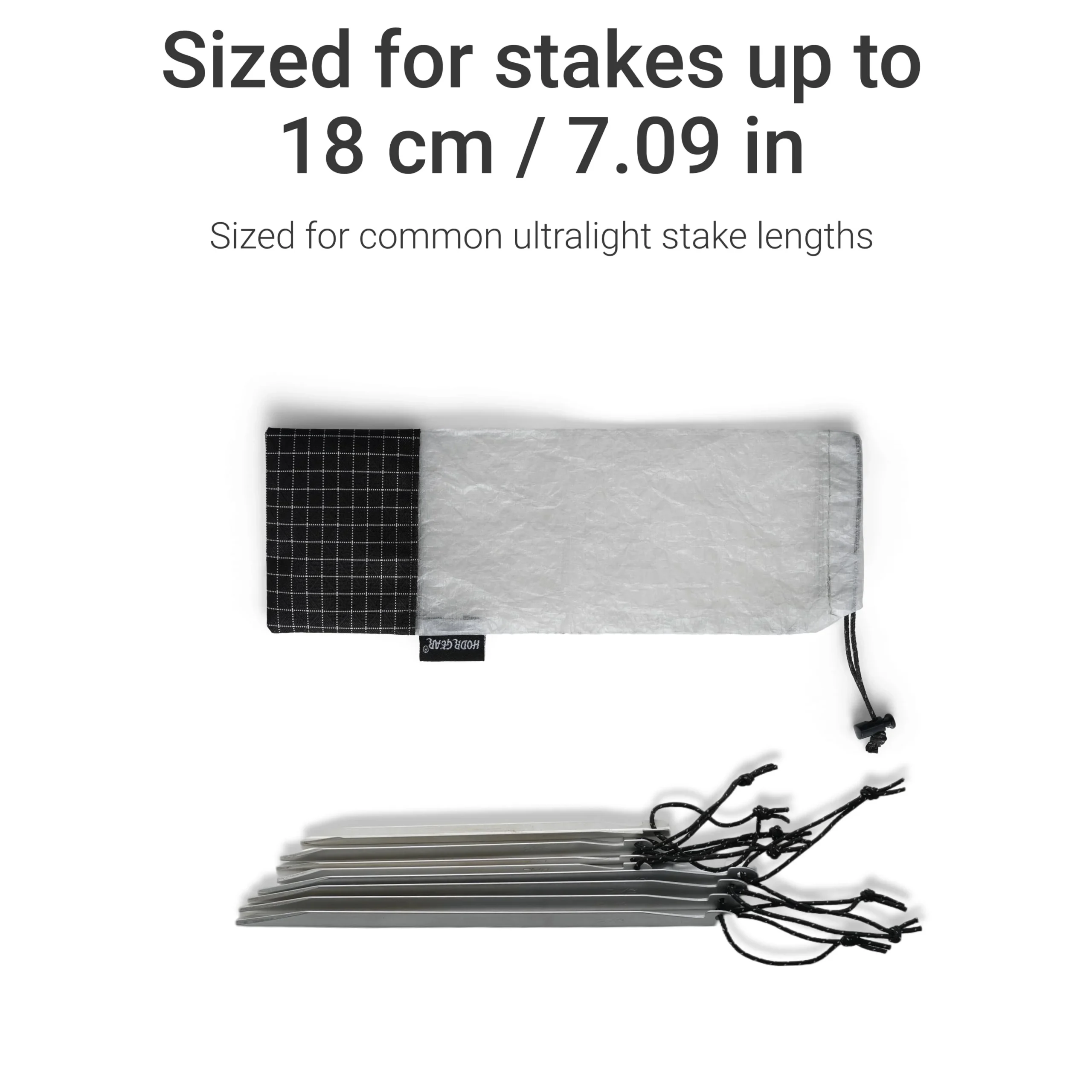 Dyneema Stake Pouch Ultralight 4.3g Tent Peg Bag by HODRGEAR 5 Dyneema Stake Pouch Ultralight 4.3g Tent Peg Bag by HODRGEAR - view 5