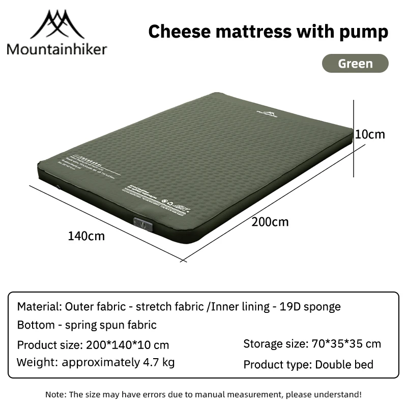 Inflatable Sponge Mattress 10 cm Thick, Single or Double Size 8 Inflatable Sponge Mattress 10 cm Thick, Single or Double Size - view 8