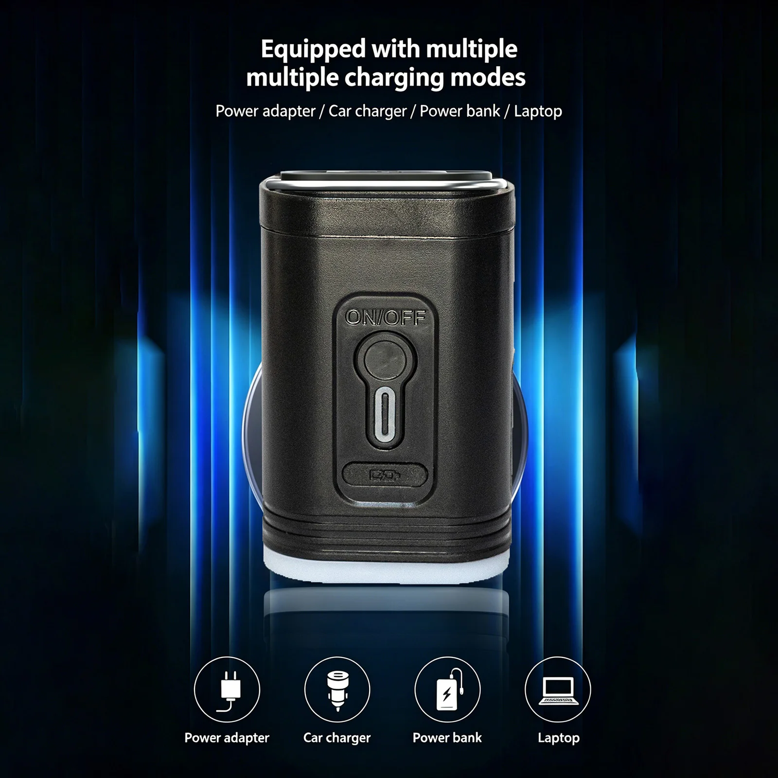 Rechargeable Electric Air Pump with LED Light, 5 Nozzles, Type-C 6 Rechargeable Electric Air Pump with LED Light, 5 Nozzles, Type-C - view 6