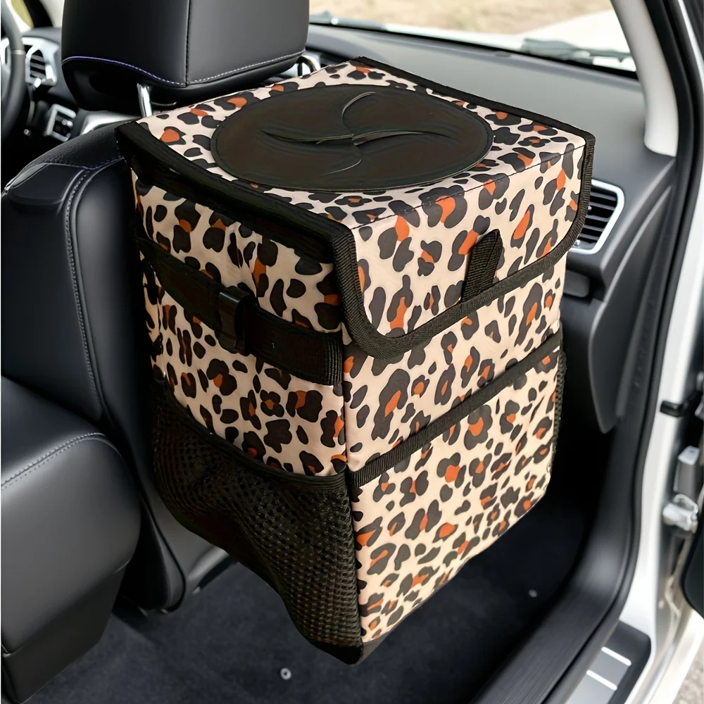 Lidded Car Trash Can 3 in 1 Leakproof Storage Bag for Cars 8 Lidded Car Trash Can 3 in 1 Leakproof Storage Bag for Cars - view 8