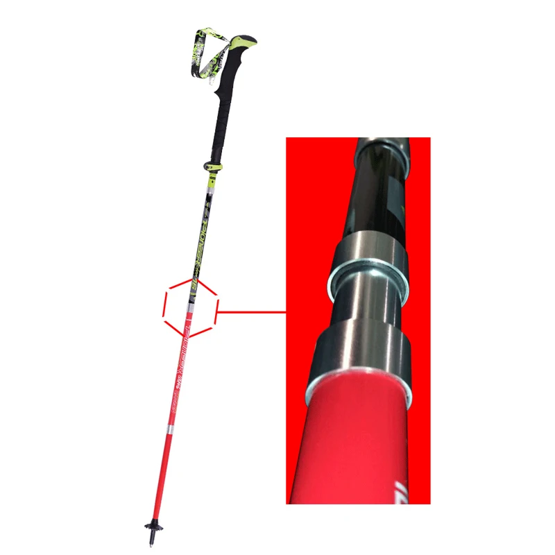 Carbon T Handle Pole Folding Quick Lock 115-135cm 5 Carbon T Handle Pole Folding Quick Lock 115-135cm - view 5