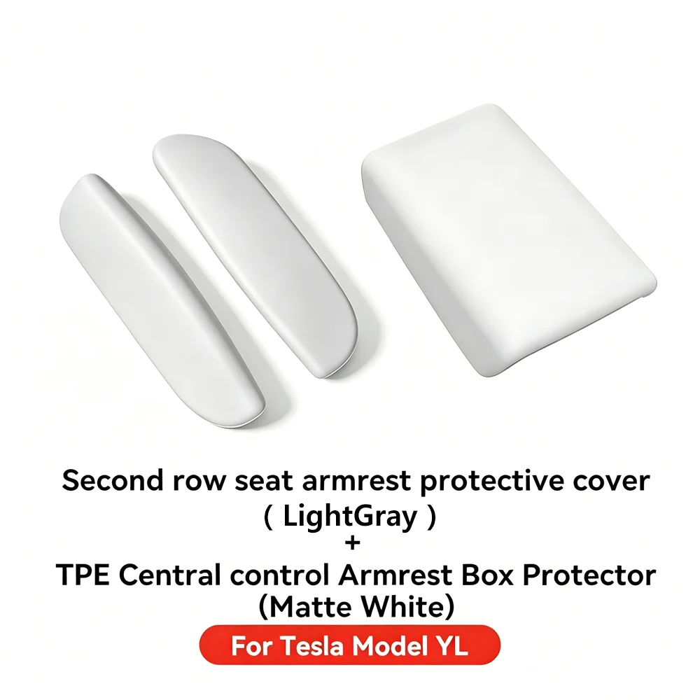Silicone Armrest Cover for Tesla Model YL Second Row Seat 8 Silicone Armrest Cover for Tesla Model YL Second Row Seat - view 8