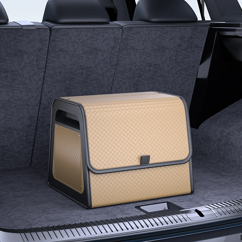 Magnetic Lid Trunk Organizer PU Leather with ABS Frame 11 Magnetic Lid Trunk Organizer PU Leather with ABS Frame - view 11
