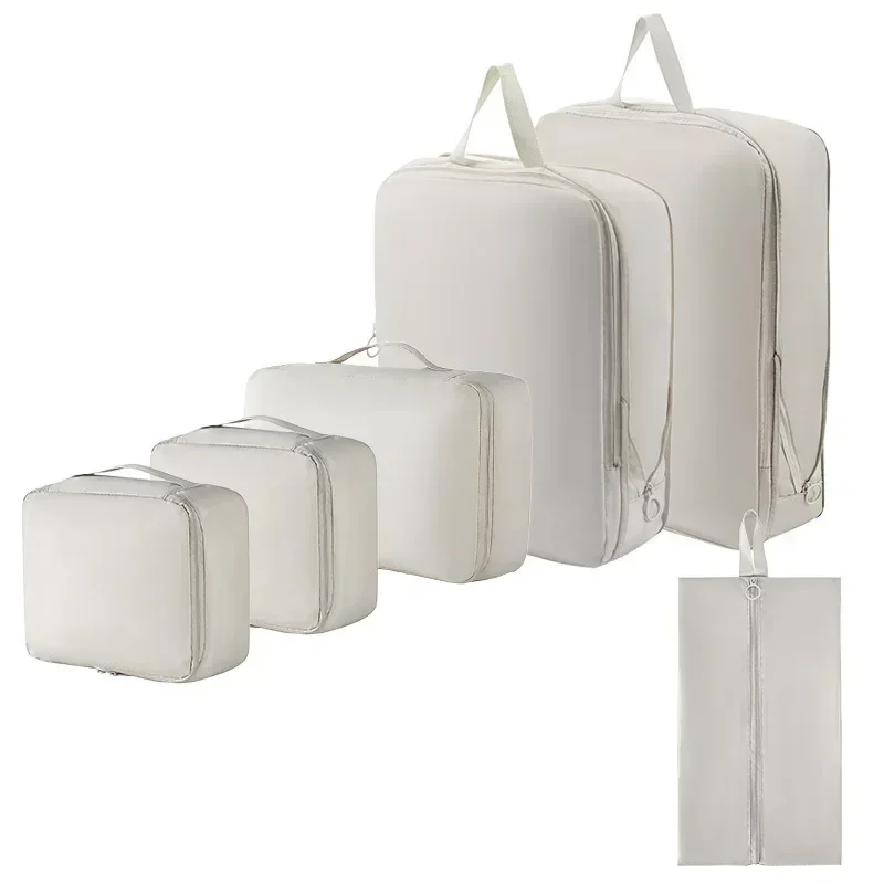 6 Piece Packing Cubes Set with Handbag, Compressible Polyester 9 6 Piece Packing Cubes Set with Handbag, Compressible Polyester - view 9